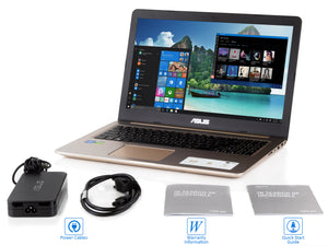 ASUS VivoBook Pro 15.6" FHD Laptop, i7-8750H, 16GB RAM, 128GB NVMe SSD+1TB HDD, GTX 1050, Win10Pro