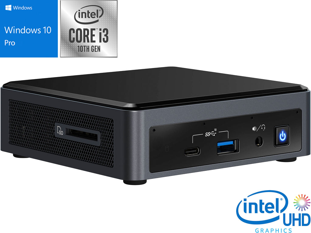 Intel NUC10I3FNK, i3-10110U, 32GB RAM, 2TB SSD, Windows 10 Pro
