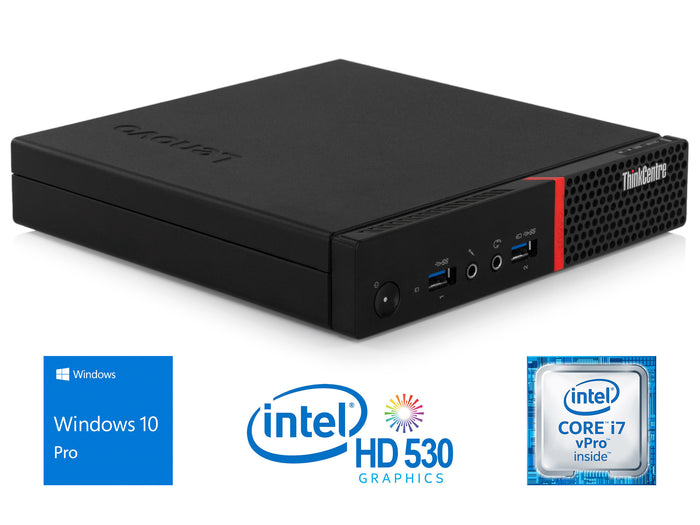 Refurbished Lenovo ThinkCentre M900, i7-6700T, 16GB RAM, 2TB SSD +1TB HDD, Windows 10 Pro