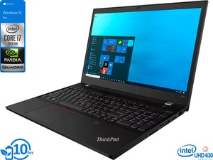 Lenovo ThinkPad P15v Notebook, 15.6" IPS FHD Display, Intel Core i7-10850H Upto 5.1GHz, 8GB RAM, 1TB NVMe SSD, NVIDIA Quadro P620, HDMI, Card Reader, Wi-Fi, Bluetooth, Windows 10 Pro