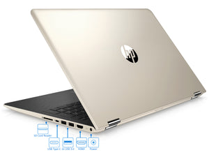 HP Pavilion x360 2-in-1 Laptop, 15.6" IPS FHD Touch, i7-8550U, 8GB RAM, 128GB SSD, Radeon 530, W10P