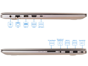 ASUS VivoBook Pro 15.6" FHD Laptop, i7-8750H, 8GB RAM, 128GB NVMe SSD+1TB HDD, GTX 1050, Win10Pro