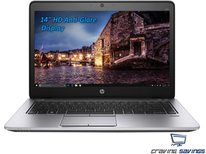 Refurbished HP EliteBook 820 G2 Notebook, 12.5" HD Display, Intel Core i5-5300U Upto 2.9GHz, 16GB RAM, 512GB SSD, Wifi, BT, Fingerprint Reader, Docking Connector, Windows 10 Pro