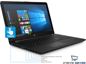 HP 15.6" HD Touch Laptop, Pentium Silver N5000, 8GB RAM, 512GB SSD, Win10Pro