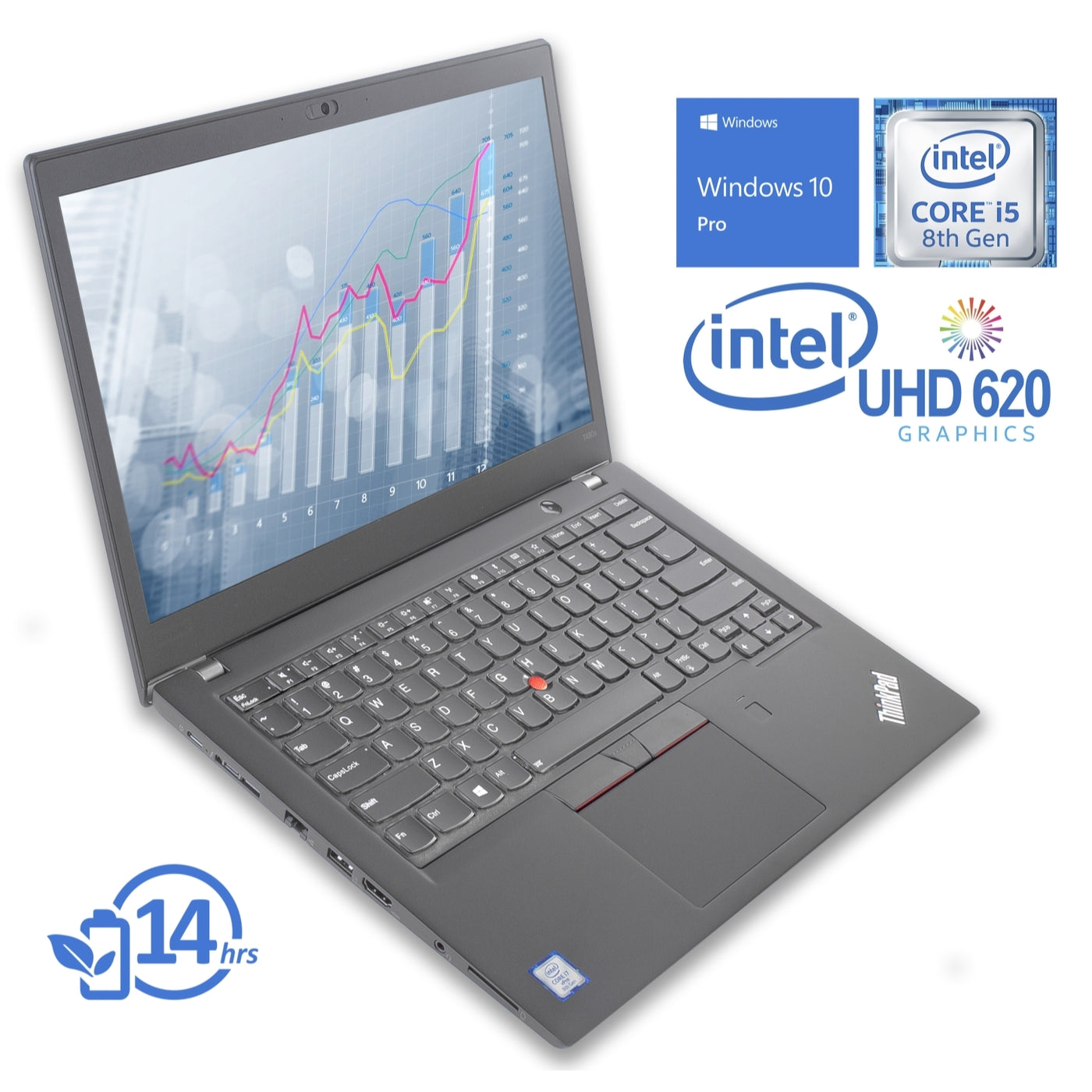 Lenovo ThinkPad T480s 14 i5 8th SSD 512 Go RAM 8Go