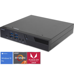 ASUS PB50 Mini PC, Ryzen 7 3750H, 8GB RAM, 128GB SSD, Windows 10 Pro