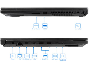 ASUS ROG Strix SCAR ll Laptop, 15.6" IPS 144Hz FHD, i7-8750H, GTX 1070, 16GB RAM, 256GB SSD, W10P