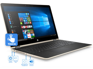 HP Pavilion x360 2-in-1 Laptop, 15.6" IPS FHD Touch, i7-8550U, 8GB RAM, 256GB SSD, Radeon 530, W10P