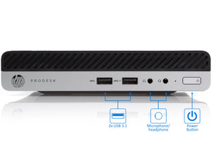 HP ProDesk 400 G4, i5-8500T, 8GB RAM, 1TB SSD +1TB HDD, Windows 10 Pro