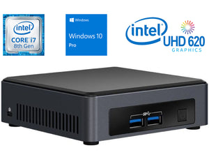 NUC7i7DNKE Mini Desktop, i7-8650U, 32GB RAM, 256GB SSD, Win10Pro