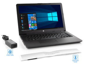 HP 240 G6 14" HD Laptop, i3-6006U 2.0GHz, 4GB RAM, 128GB SSD, Win10Pro