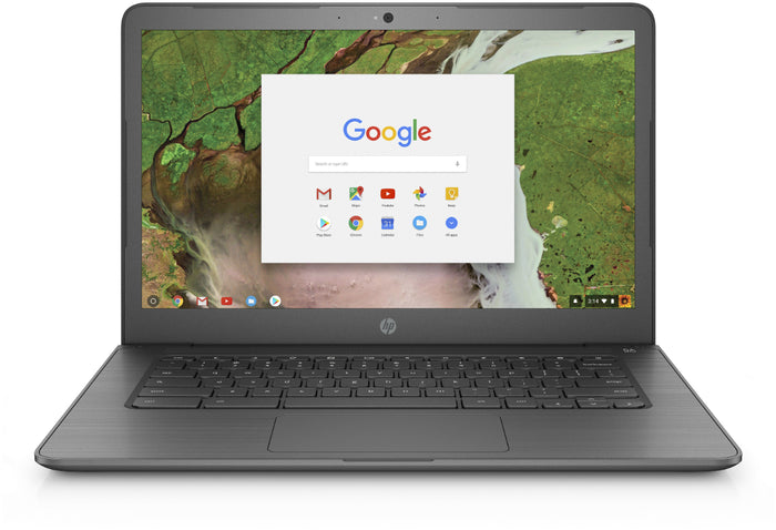 HP 14A G5 Chromebook, 14" HD Display, AMD A4-9120C Upto 2.4GHz, 8GB RAM, 32GB eMMC, DisplayPort via USB-C, Card Reader, Wi-Fi, Bluetooth, Chrome OS (7YF75UT)