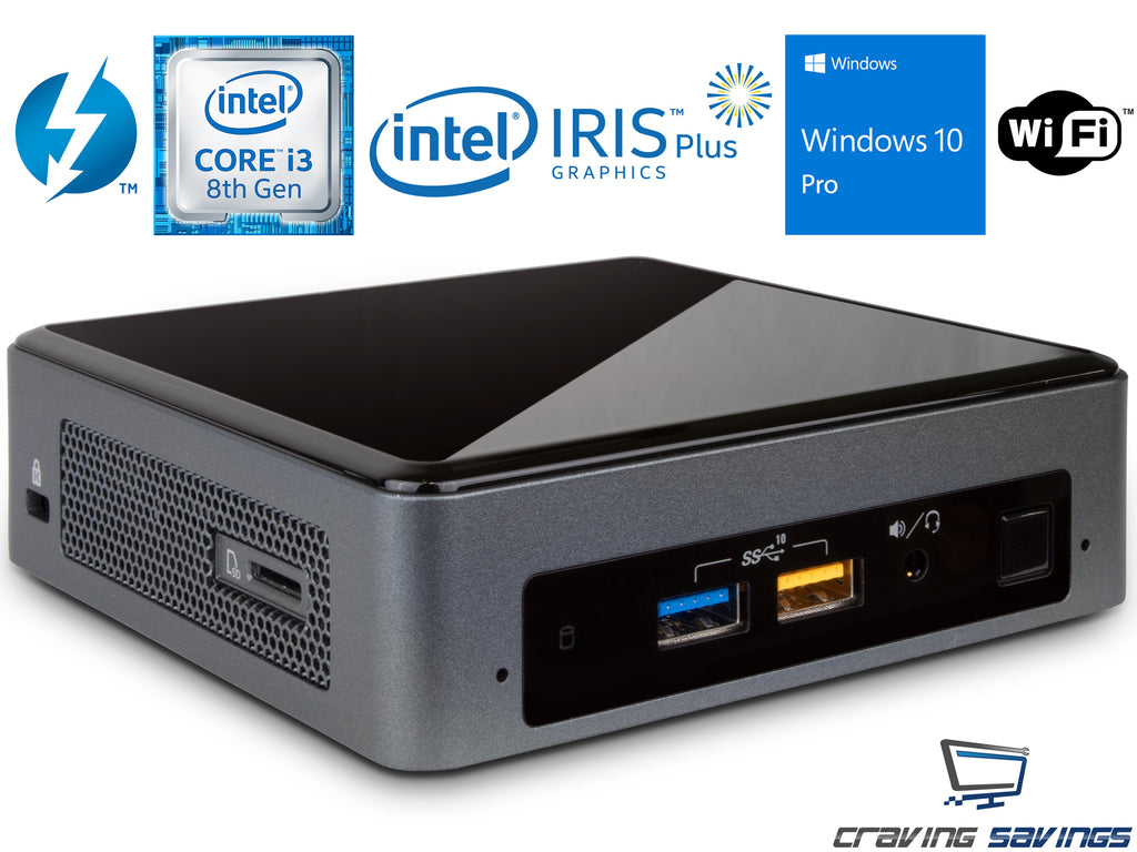 NUC8i3BEK Mini PC/HTPC, i3-8109U, 8GB RAM, 512GB NVMe SSD, Win10Pro