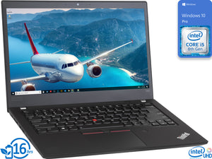 Lenovo ThinkPad T490, 14" FHD, i5-8365U, 24GB RAM, 512GB SSD, Windows 10 Pro