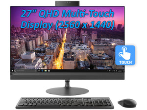 Lenovo IdeaCentre 520 AIO PC, 27" QHD Touch, i7-7700T, 16GB RAM, 2TB SSD, Win10Pro