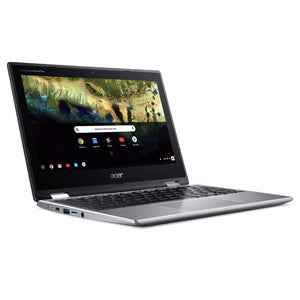 Acer Spin 11 Chromebook, 11.6" HD Touch Display, Intel Celeron N3350 Upto 2.4GHz, 4GB RAM, 32GB eMMC, DisplayPort via USB-C, Card Reader, Wi-Fi, Bluetooth, Chrome OS (NX.GV2AA.001)