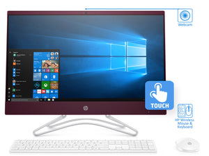 HP Pavilion 24" FHD AIO Touch PC, i3-8100T 3.1GHz, 16GB RAM, 512GB NVMe SSD+1TB HDD, Win10Pro