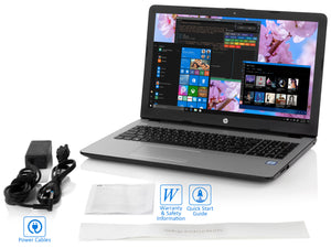HP 15 Laptop, 15.6" SVA BrightView HD, i3-7100U 2.4GHz, 8GB RAM, 256GB SSD+1TB HDD, Win10Pro