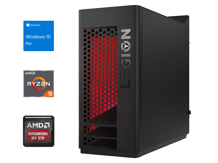 Lenovo Legion T530 Desktop, Ryzen 5 2400G, 32GB RAM, 256GB NVMe SSD+1TB HDD, Radeon RX 570, Win10Pro
