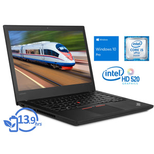 Lenovo ThinkPad T470, 14" HD, i5-6300U, 32GB RAM, 2TB SSD, Windows 10 Pro
