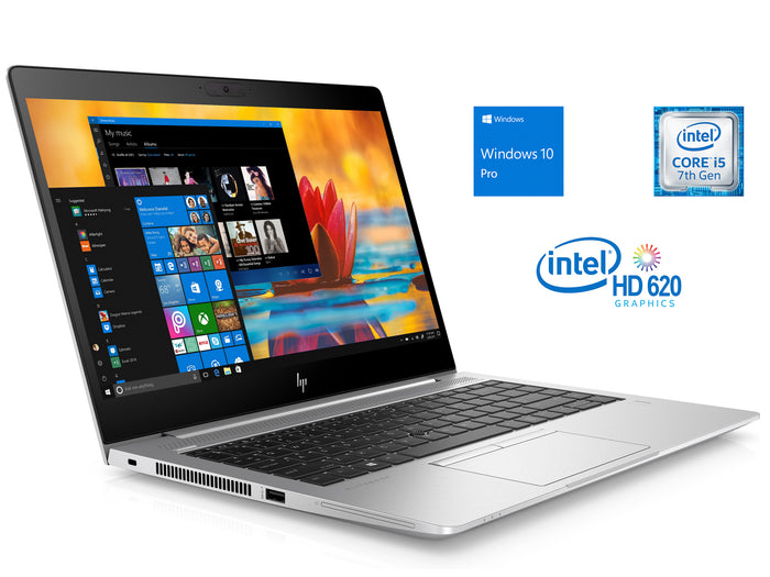 HP EliteBook 840 G5 Laptop, 14" IPS FHD, i5-7200U, 16GB RAM, 128GB NVMe SSD, Win10Pro