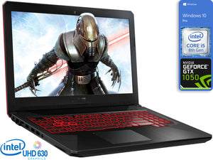 ASUS FX504GD, 15" FHD, i5-8300H, 16GB RAM, 256GB SSD+1TB HDD, GTX 1050, Win10Pro