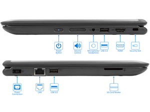 Lenovo ThinkPad Yoga 11e Laptop, 11.6" IPS HD Touch, i3-7100U 2.4GHz, 4GB RAM, 128GB SSD, Win10Pro