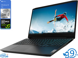 Lenovo IdeaPad 3i Gaming Notebook, 15.6" 120Hz FHD Display, Intel Core i7-10750H Upto 5.0GHz, 16GB RAM, 128GB NVMe SSD, NVIDIA GeForce GTX 1650 Ti, HDMI, Wi-Fi, Bluetooth, Windows 10 Pro