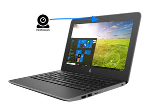 HP Stream Pro 11 G5 Notebook, 11.6" HD Display, Intel Celeron N4000 Upto 2.6GHz, 4GB RAM, 64GB eMMC, HDMI, Card Reader, Wi-Fi, Bluetooth, Windows 10 Pro (5VR92UT)