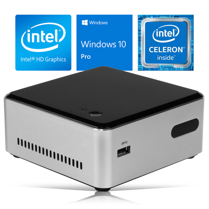 Refurbished Intel NUC DN2820FYKH Mini PC, Intel Celeron N2820 Upto 2.39GHz, 8GB RAM, 1TB SSD, HDMI, Wi-Fi, Bluetooth, Windows 10 Pro