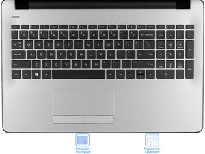 HP 15 Laptop, 15.6" SVA BrightView HD, i3-7100U 2.4GHz, 4GB RAM, 1TB HDD, Win10Home
