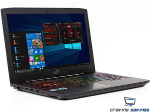 ASUS ROG Strix Scar GL503VD 15.6" FHD Laptop, i7-7700HQ, 8GB RAM, 128GB SSD+1TB SSHD, GTX 1050, W10P