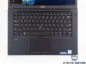 Dell Latitude 7480, 14" HD, i5-7200U, 8GB RAM, 256GB SSD, USB-C, Windows 10 Pro