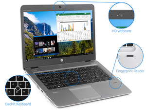 HP EliteBook 840 G3, 14" FHD Touch, i5-6300U, 16GB RAM, 512GB SSD, Windows 10Pro