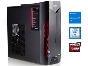 Acer Nitro 50 Desktop, i7-8700, 8GB RAM, 512GB SSD, Radeon RX 580, Win10Pro