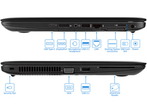 HP Zbook 14u Laptop, 14" FHD Touch, i5-7200U, 16GB RAM, 512GB SSD, FirePro W4190M, Win10Pro