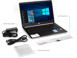 HP 14" HD Laptop, i3-7100U, 16GB RAM, 512GB SSD, Windows 10 Home