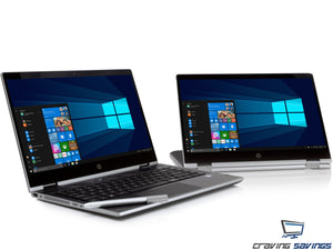Refurbished HP Pavilion X360 14" Touch Laptop, i3-8130U, 8GB DDR4, 512GB SSD, W10P