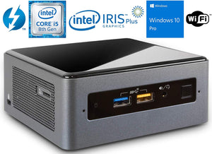 NUC8i5BEHMini PC Intel Core i5-8259U, 8GB DDR4, 250GB NVMe SSD, WiFi, Bluetooth 5.0 Windows 10 Pro
