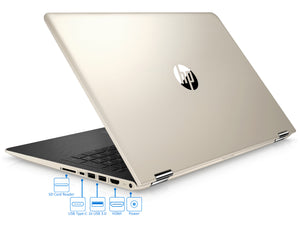 HP Pavilion x360 2-in-1 Laptop, 15.6" IPS FHD Touch, i7-8550U, 8GB RAM, 256GB SSD, Radeon 530, W10P