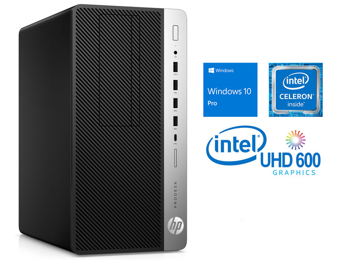 HP ProDesk 600G4, G4900, 8GB RAM, 128GB SSD, Windows 10 Pro
