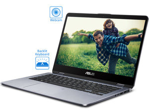 Asus VivoBook TP410 Laptop, 14" FHD 2-in-1 Touch, i7-8550U, 8GB RAM, 256GB SSD, Win10Pro