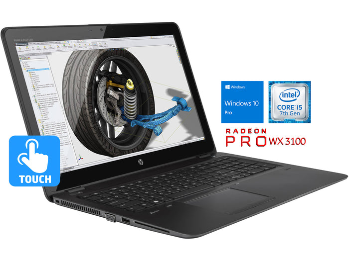 HP 15u G3 Laptop, 15.6" FHD Touch, i7-6500U, 8GB RAM, 1TB SSD, FirePro W4190M, Win10Pro