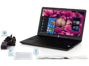 HP 15.6" HD Laptop, i3-8130U, 8GB RAM, 128GB SSD, Win10Pro