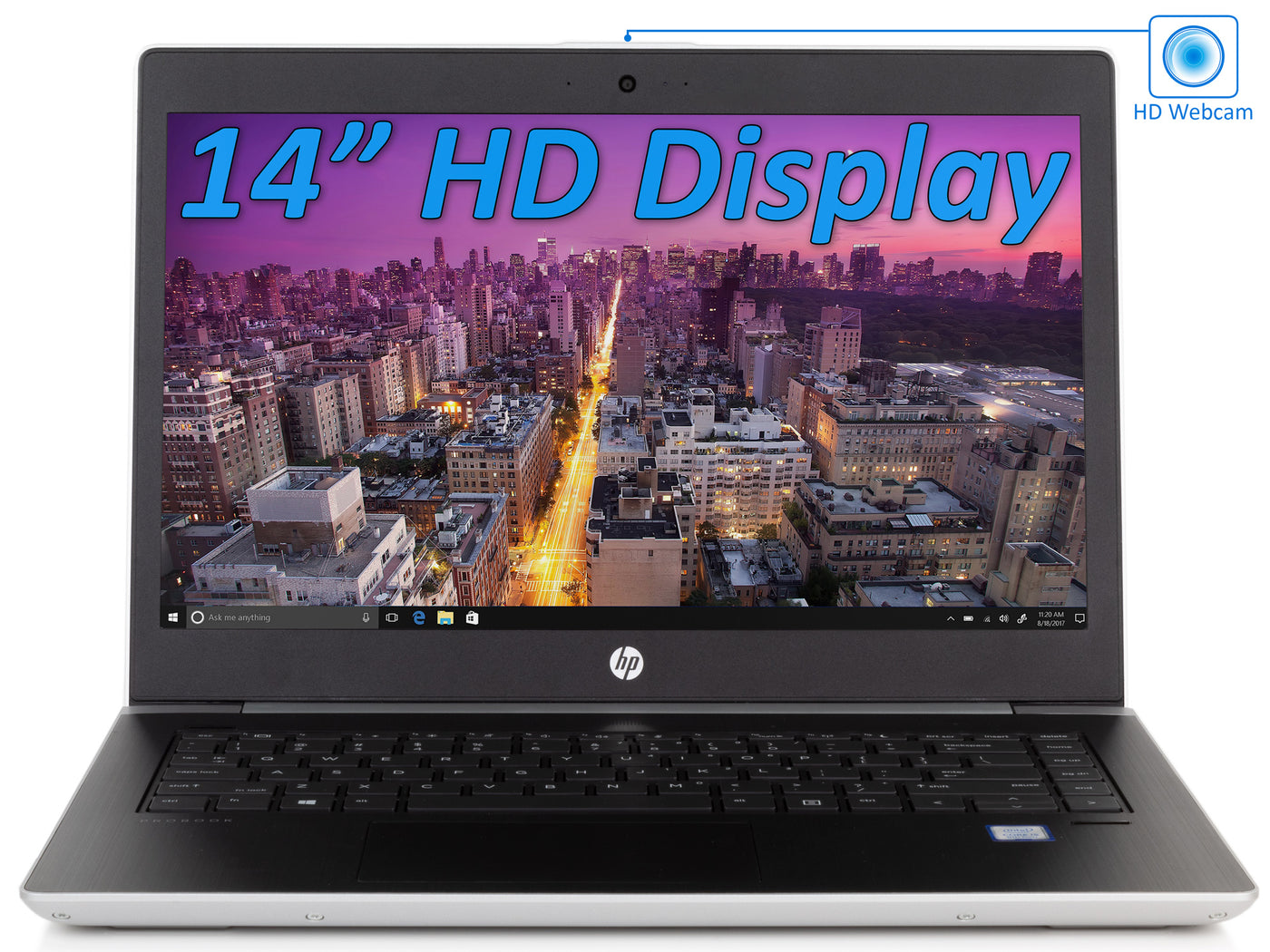 Buy HP ProBook 440 G5 14 Intel Core i5-8th Gen 500GB HDD/256GB SSD 16GB  RAM Full HD Silver Laptop (Refurbished)