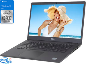 Refurbished Dell Latitude 3410 Notebook, 14" FHD Display, Intel Core i7-10510U Upto 4.9GHz, 16GB RAM, 512GB NVMe SSD, HDMI, DisplayPort via USB-C, Card Reader, Wi-Fi, Bluetooth, Windows 10 Pro