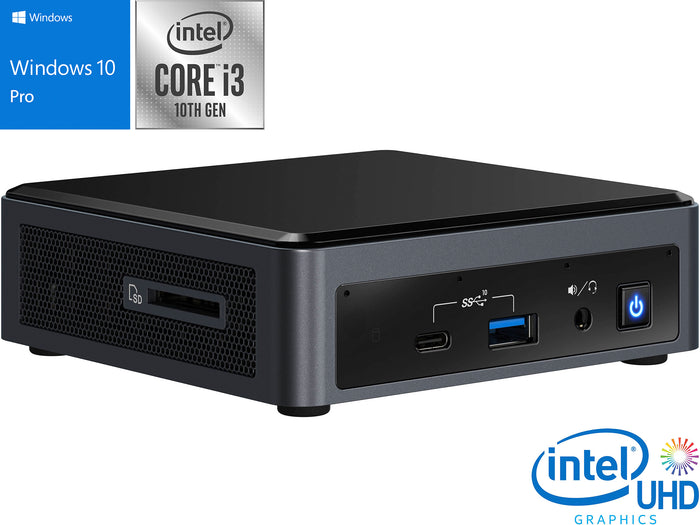 Intel NUC10I3FNK, i3-10110U, 32GB RAM, 1TB SSD, Windows 10 Pro