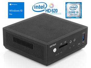 Zotac ZBOX nano MI527 Mini PC, i3-7100U 2.4GHz, 8GB RAM, 128GB SSD, Win10Pro