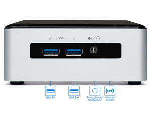 NUC5i5MYHE Mini PC, i5-5300U, 8GB RAM, 128GB SSD, Win10Pro