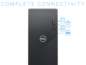 Dell Inspiron 3880 Desktop, Intel Core i5-10400 Upto 4.3GHz, 32GB RAM, 1TB NVMe SSD + 500GB HDD, DVDRW, HDMI, VGA, Card Reader, Wi-Fi, Bluetooth, Windows 10 Home